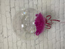 Шар (18''/46 см) Сфера 3D, Deco Bubble, с перьями на выбор - в магазине «ШарикClub»