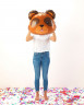 Шар (29''/74 см) Фигура, Голова, Медведь - в магазине «ШарикClub»