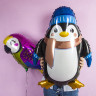 Шар (39''/99 см) Фигура, Пингвин в шапочке - в магазине «ШарикClub»
