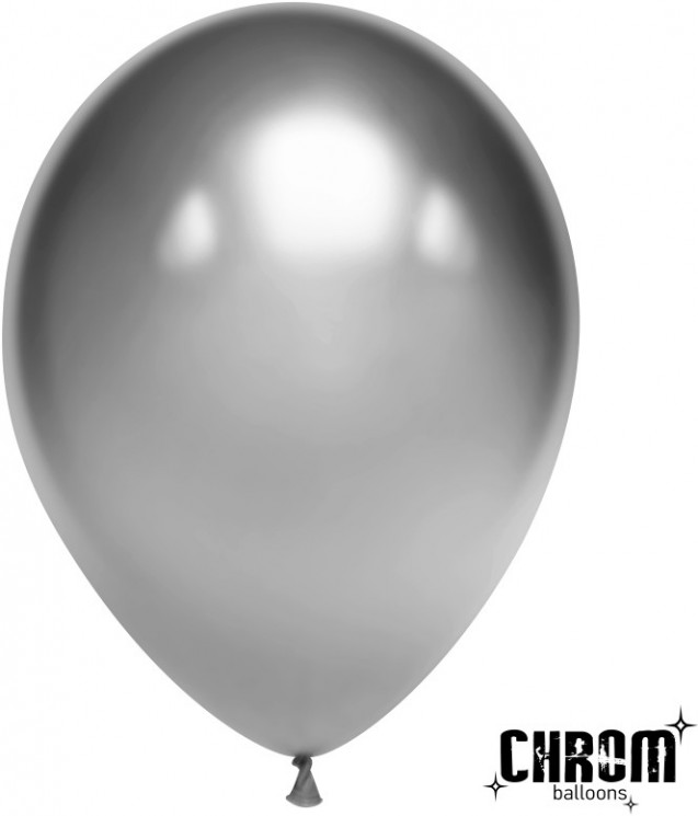 Шар (12''/30 см) Серебро, хром - в магазине «ШарикClub»