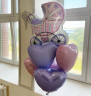 Шар (19''/48 см) Сердце, Пастельный фиолетовый - в магазине «ШарикClub»
