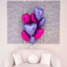 Шар (19''/48 см) Сердце, Пастельный фиолетовый - в магазине «ШарикClub»