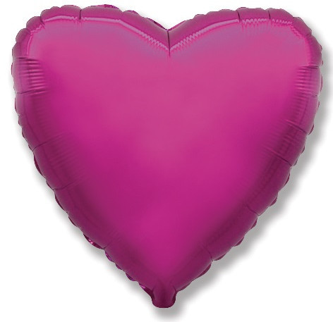 Шар (32''/81 см) Сердце, Пурпурный - в магазине «ШарикClub»