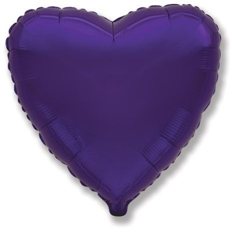 Шар (32''/81 см) Сердце, Фиолетовый - в магазине «ШарикClub»