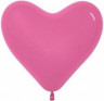 Сердце (12''/30 см) Фуше (012), пастель - в магазине «ШарикClub»