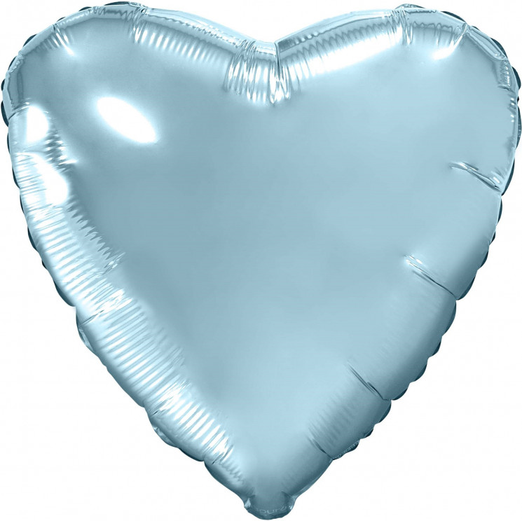 Шар (19''/48 см) Сердце, Нежно-голубой - в магазине «ШарикClub»