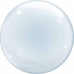 Шар (18''/46 см) Deco Bubble, Прозрачный, Кристалл.