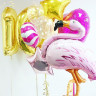 Шар (51''/130 см) Фигура, Фламинго, Розовый - в магазине «ШарикClub»