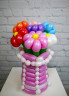 Корзина с цветами из шаров №1 - в магазине «ШарикClub»
