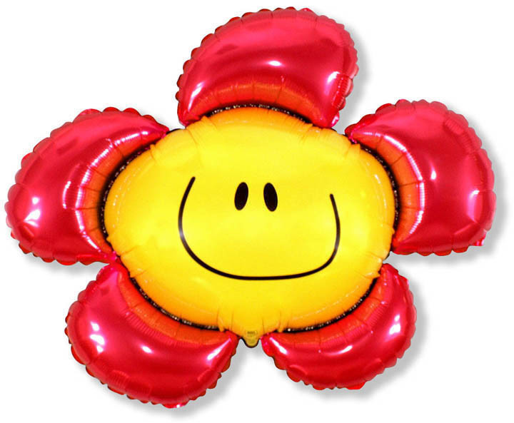 Шар (41''/104 см) Фигура, Солнечная улыбка, Красный - в магазине «ШарикClub»
