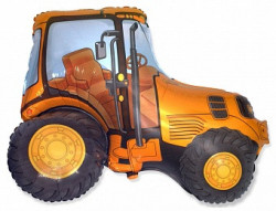 Шар (37''/94 см) Фигура, Трактор, Оранжевый