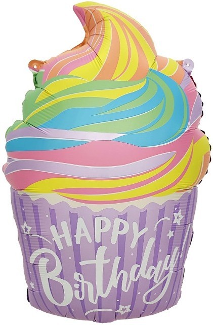 Шар (23''/58 см) Фигура, Нежный капкейк