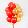 Облако воздушных шаров, красное золото - в магазине «ШарикClub»