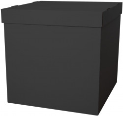 Коробка для воздушных шаров Черный, 60*60*60 см