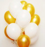 Облако воздушных шаров, белое золото - в магазине «ШарикClub»