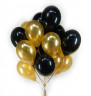 Облако воздушных шаров, черное золото - в магазине «ШарикClub»