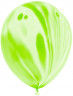 Шар Мрамор (12''/30 см) Зеленый, агат - в магазине «ШарикClub»