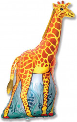 Шар (47''/119 см) Фигура, Жираф, Оранжевый
