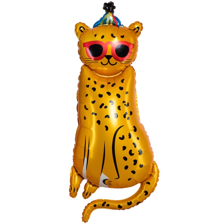 Шар (47''/119 см) Фигура, Леопард в солнечных очках - в магазине «ШарикClub»