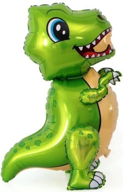 Шар 3D (30''/76 см) Фигура, Маленький динозавр, Зеленый - в магазине «ШарикClub»