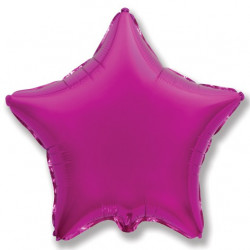 Фольгированный шар (32''/81 см) Звезда, Пурпурный