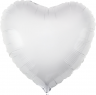 Шар (19''/48 см) Сердце, Белый - в магазине «ШарикClub»