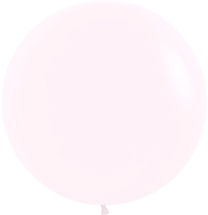 Шар (24''/61 см), Нежно-розовый (609), макарунс - в магазине «ШарикClub»