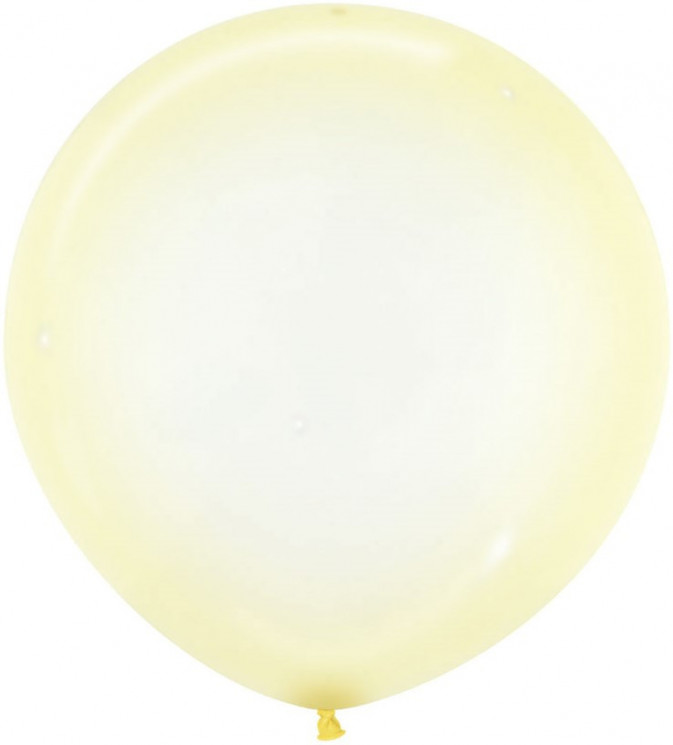Шар (24''/61 см) Макарунс, Хрустально-желтый (321), кристалл - в магазине «ШарикClub»