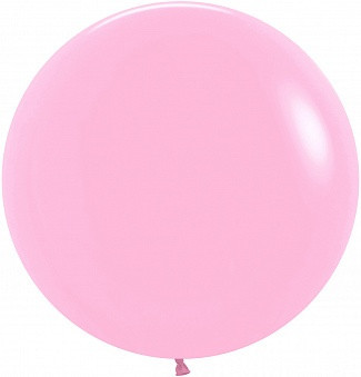 Шар (24''/61 см) Розовый (009), пастель - в магазине «ШарикClub»
