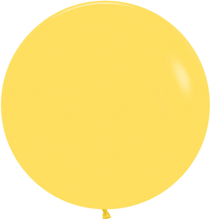 Шар (24''/61 см) Желтый (020), пастель - в магазине «ШарикClub»
