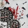 Скатерть одноразовая, Мрачная стори, Белый/Черный, 137*183 см - в магазине «ШарикClub»