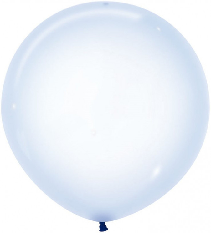 Шар (24''/61 см) Макарунс, Хрустально-голубой (339), кристалл - в магазине «ШарикClub»