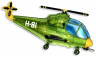 Шар (38''/97 см) Фигура, Вертолет, Зеленый - в магазине «ШарикClub»