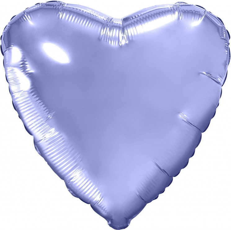 Шар (19''/48 см) Сердце, Пастельный фиолетовый