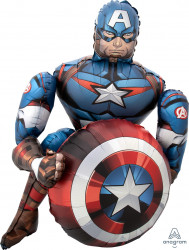 Шар (39''/99 см) Ходячая Фигура, Мстители, Капитан Америка