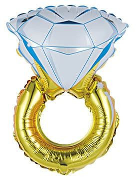 Шар (40''/102 см) Фигура, Кольцо с бриллиантом - в магазине «ШарикClub»