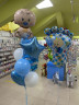 Шар (38''/97 см) Фигура, Ножка малыша, Голубой - в магазине «ШарикClub»