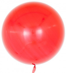 Шар (18''/46 см) Сфера 3D, Deco Bubble, Красный, Глянец