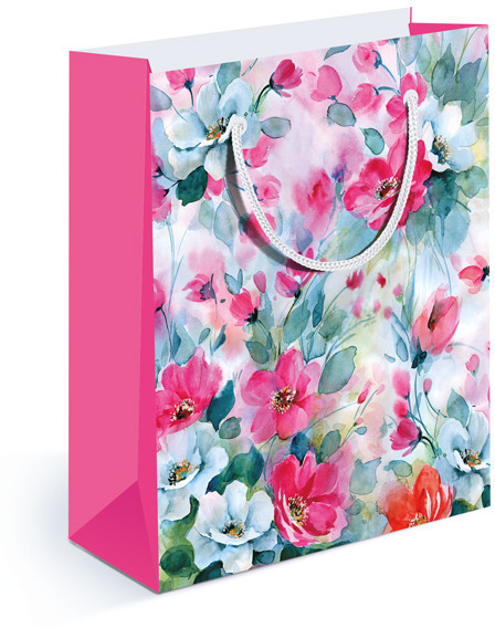 Пакет подарочный, Розовый сад, 11*13,5*6 см