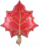 Шар (24''/61 см) Фигура, Кленовый лист, Красный - в магазине «ШарикClub»
