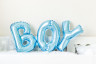 Шар (28''/71 см) Фигура, Надпись "Boy", Голубой - в магазине «ШарикClub»