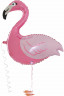 Шар (33''/84 см) Ходячая Фигура, Фламинго, Розовый - в магазине «ШарикClub»