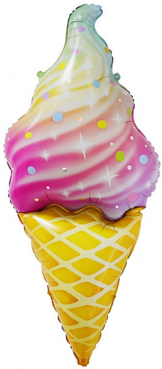 Шар (47''/119 см) Фигура, Искрящееся мороженое, Градиент - в магазине «ШарикClub»