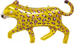 Шар (46''/117 см) Фигура, Леопард, Золото