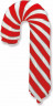 Шар (39''/99 см) Фигура, Леденец трость, Красный - в магазине «ШарикClub»
