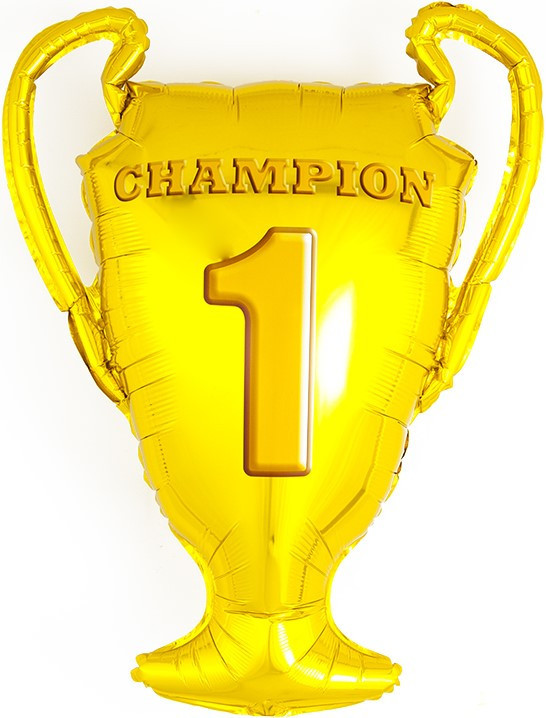 Шар (28''/71 см) Фигура, Кубок Чемпиона, Золото - в магазине «ШарикClub»