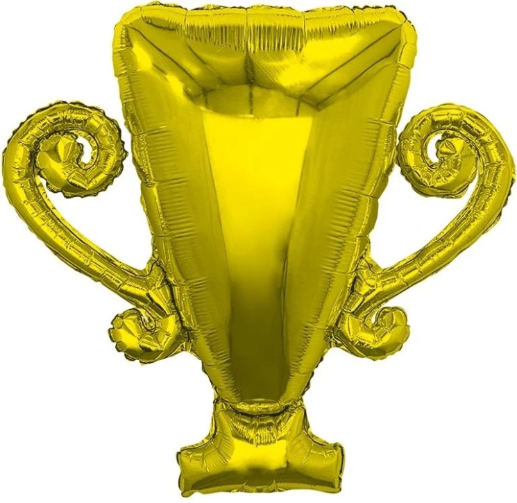 Шар (36''/91 см) Фигура, Кубок Чемпиона, Золото - в магазине «ШарикClub»
