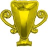 Шар (36''/91 см) Фигура, Кубок Чемпиона, Золото - в магазине «ШарикClub»