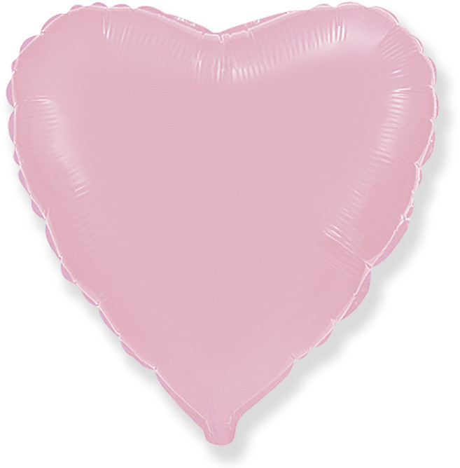 Шар (32''/81 см) Сердце, Розовый, Макарунс - в магазине «ШарикClub»