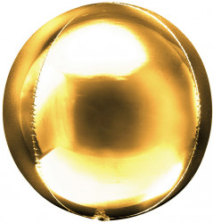 Шар (20''/51 см) Сфера 3D, Золото